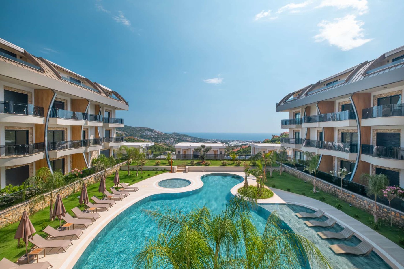 New luxury complex in Karkıcak, Alanya.