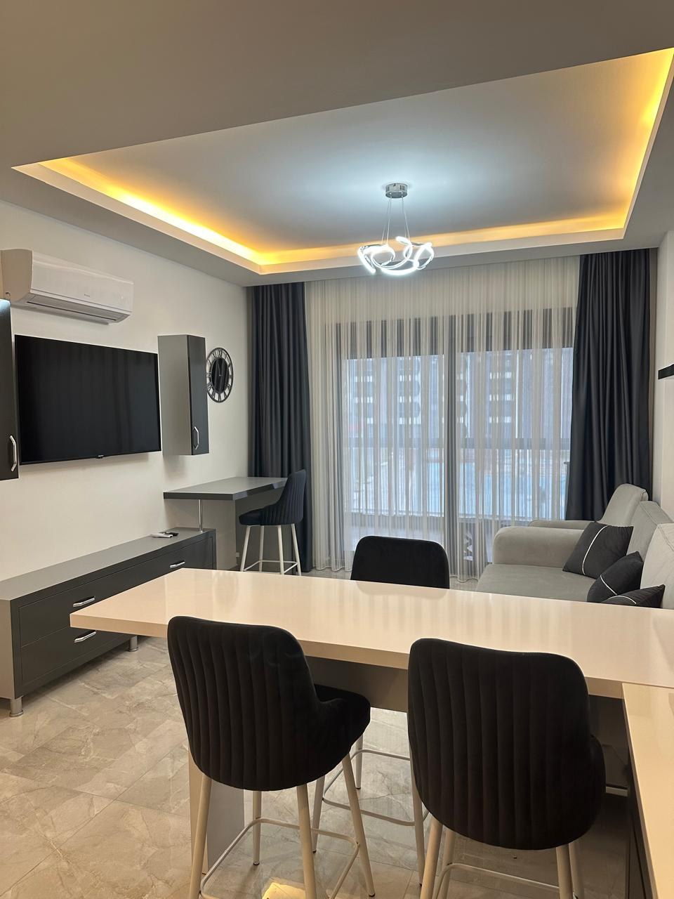 <p>For sale. Beautiful apartment in a new complex 300 meters from the sea. Avsallar, the cleanest sandy beaches and pine forest are found only in this area. Fresh air, peace and quiet, and all the amenities of a 5-star hotel right in the complex!</p>

<p>Indoor and outdoor pools</p>

<p>Hammam</p>

<p>Sauna</p>

<p>Roman steam room</p>

<p>Indoor and outdoor parking</p>

<p>Relaxation areas for children and adults</p>

<p>BBQ areas</p>

<p>Water slides</p>

<p>Fitness</p>

<p>Secured area</p>

<p>Sandy beaches 300 meters away</p>

<p>One-bedroom apartment with a living room and kitchen</p>

<p>Fully furnished with furniture and appliances</p>

<p>Designer renovation</p>

<p>Spacious glazed balcony overlooking the pools</p>

<p>Underfloor heating</p>

<p>Price: &euro;95,000</p>

<p>No additional investment required! Everything is already included!</p>
