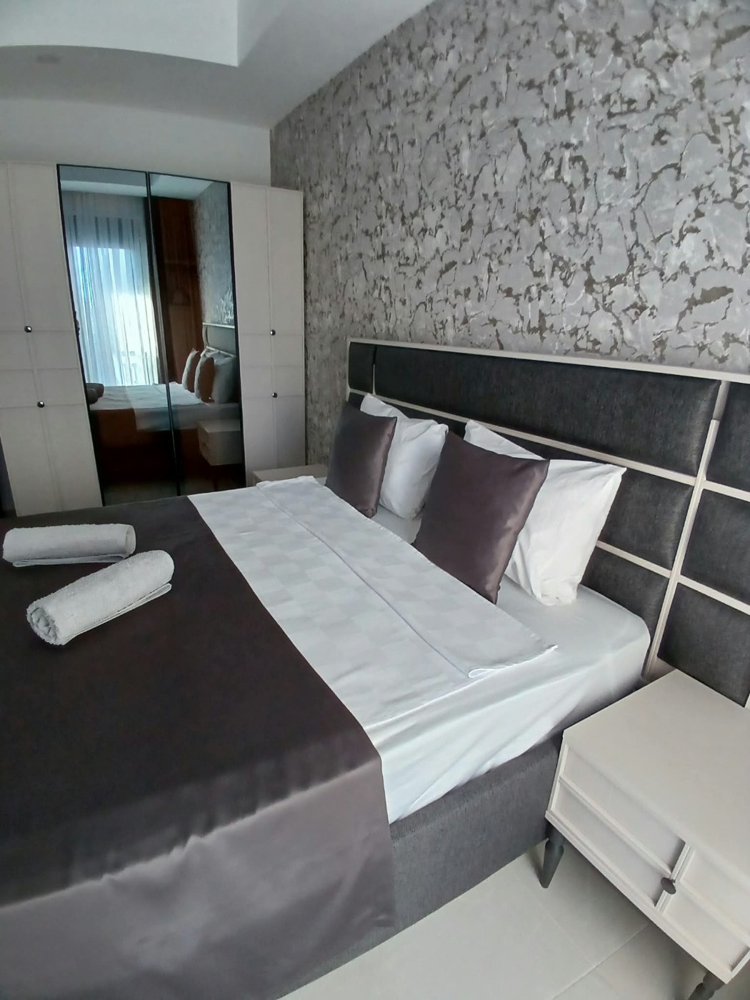 <p>For Sale: Avsallar, Alanya. Located within walking distance of the best sandy beaches.</p>

<p>A new luxury hotel-style complex. Short-term rental permit included.</p>

<p>Complex amenities:</p>

<p>- Outdoor, indoor, and children's swimming pools</p>

<p>- Water slides</p>

<p>- Play areas for children and adults</p>

<p>- BBQ area</p>

<p>- Garden and green spaces</p>

<p>- Gazebos/relaxation areas</p>

<p>- Fitness center</p>

<p>- Tennis court</p>

<p>- Sauna</p>

<p>- Turkish bath (hammam)</p>

<p>- Roman steam room</p>

<p>- 24/7 security</p>

<p>- Parking</p>

<p>1- and 2-bedroom apartments available on various floors. Views include mountains, nature, and the sea.</p>

<p>Apartment prices vary based on the floor and the view.</p>

<p>1+1, 1st floor: &euro;81,500 (+ &euro;10,000 for furniture and appliances)</p>

<p>1+1, 2nd floor: &euro;85,000</p>

<p>1+1, 2nd floor: &euro;84,500</p>

<p>1+1, 2nd floor: &euro;86,000</p>

<p>1+1, 3rd floor: &euro;82,500</p>

<p>1+1, 3rd floor: &euro;87,000</p>

<p>1+1, 4th floor: &euro;84,500</p>

<p>2+1, 4th floor: &euro;122,500 (+ &euro;12,500 for furniture and appliances)</p>

<p>1+1, 5th floor: &euro;88,000</p>

<p>1+1, 5th floor: &euro;90,000</p>

<p>1+1, 5th floor: &euro;92,000</p>

<p>2+1, 8th floor: &euro;146,000</p>

<p>1+1, 9th floor: &euro;98,500</p>

<p>2+1: &euro;153,000</p>
