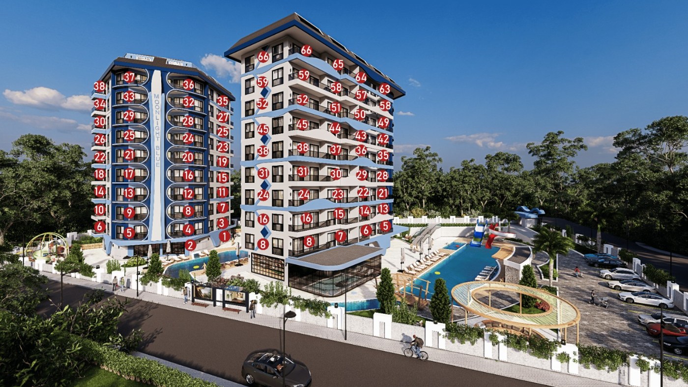Apartments available with a 12-month installment plan, within walking distance of the best sandy beaches.
