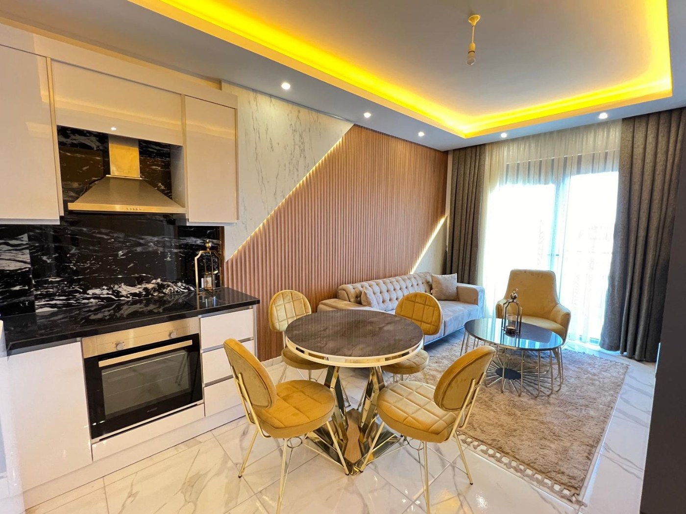 Unique designer apartment with a direct sea view