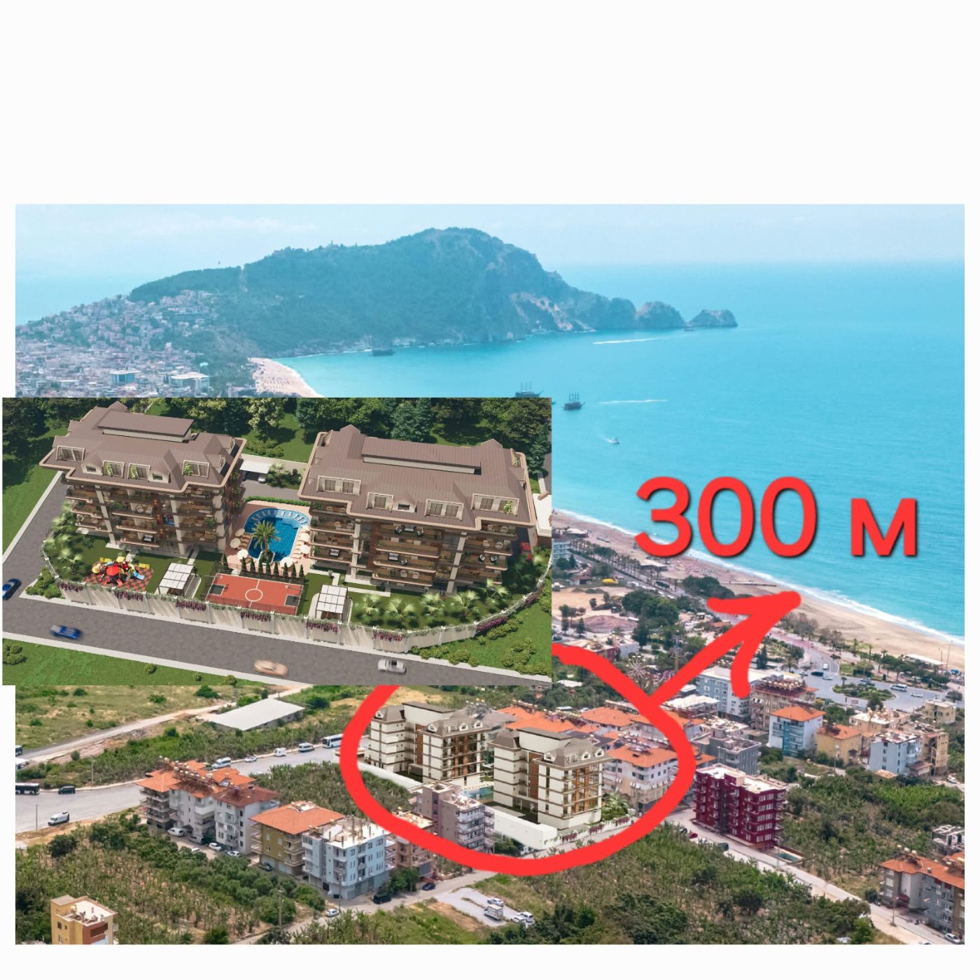 Perfect for investment! Apartments 300 m from Cleopatra Beach.