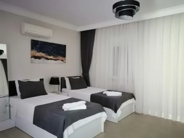 <p>Beautiful fully furnished villas in a quiet area of Incekum. Alanya. The area is open for obtaining a residence permit. The villas are located in a cozy sieve, not close to each other. There are huge swimming pools with water slides, a shop, a gym, and the area is guarded.<br />
Villas vary in size, price and infrastructure.<br />
When purchasing villas, you can obtain a residence permit in Turkey or citizenship.<br />
All villas are equipped with household appliances and furniture.<br />
The windows on the upper floors offer beautiful views of the sea.<br />
About 2 km to the sea.</p>

<p>Detached villa 290 m2 with private pool - 4 floors, 4 bedrooms, 5 bathrooms, private sauna, hammam, fitness, jacuzzi, garage - 599,000 euros</p>

<p>Duplex villa 144 m2 3 floors, 3 bedrooms, 2 bathrooms. 299,000 euros</p>

<p>detached villa 570 m2 with private pool 4 floors, 4 bedrooms, 6 bathrooms, private sauna, fitness, Jacuzzi, garage - 1,199,000 euros</p>

<p>Detached villa 290 m2 with private pool - 4 floors, 4 bedrooms, 5 bathrooms, private sauna and hammam, jacuzzi, garage - 549,000 euros</p>

<p>Detached villa 275 m2 with private pool - 4 floors, 4 bedrooms, 5 bathrooms, private sauna and hammam, jacuzzi, garage - 549,000 euros</p>

<p><br />
Duplex villa 170 m2 - 3 floors, 4 bedrooms, 2 bathrooms<br />
&nbsp; - 349,000 euros</p>

<p>Detached villa 144 m2 - 3 floors, 3 bedrooms, 2 bathrooms - 299,000 euros</p>

<p>Duplex villa 144 m2 - 3 floors, 3 bedrooms<br />
&nbsp; 2 bathrooms - 310,000 euros</p>

