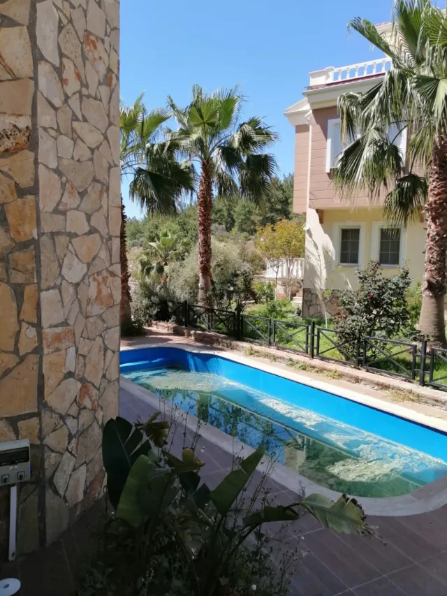<p>Beautiful fully furnished villas in a quiet area of Incekum. Alanya. The area is open for obtaining a residence permit. The villas are located in a cozy sieve, not close to each other. There are huge swimming pools with water slides, a shop, a gym, and the area is guarded.<br />
Villas vary in size, price and infrastructure.<br />
When purchasing villas, you can obtain a residence permit in Turkey or citizenship.<br />
All villas are equipped with household appliances and furniture.<br />
The windows on the upper floors offer beautiful views of the sea.<br />
About 2 km to the sea.</p>

<p>Detached villa 290 m2 with private pool - 4 floors, 4 bedrooms, 5 bathrooms, private sauna, hammam, fitness, jacuzzi, garage - 599,000 euros</p>

<p>Duplex villa 144 m2 3 floors, 3 bedrooms, 2 bathrooms. 299,000 euros</p>

<p>detached villa 570 m2 with private pool 4 floors, 4 bedrooms, 6 bathrooms, private sauna, fitness, Jacuzzi, garage - 1,199,000 euros</p>

<p>Detached villa 290 m2 with private pool - 4 floors, 4 bedrooms, 5 bathrooms, private sauna and hammam, jacuzzi, garage - 549,000 euros</p>

<p>Detached villa 275 m2 with private pool - 4 floors, 4 bedrooms, 5 bathrooms, private sauna and hammam, jacuzzi, garage - 549,000 euros</p>

<p><br />
Duplex villa 170 m2 - 3 floors, 4 bedrooms, 2 bathrooms<br />
&nbsp; - 349,000 euros</p>

<p>Detached villa 144 m2 - 3 floors, 3 bedrooms, 2 bathrooms - 299,000 euros</p>

<p>Duplex villa 144 m2 - 3 floors, 3 bedrooms<br />
&nbsp; 2 bathrooms - 310,000 euros</p>
