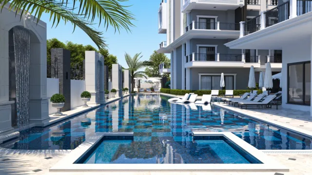 <p>Genesis Tower project is located in the palaces district of Alanya. It is 950 meters away from the world-famous Cleopatra beach. Additionally, with its location in the city, all your needs are within walking distance.</p>

<p>While the project construction continues, our flat sales continue.</p>

<p>The Genesis Tower project consists of 2 blocks of 9-storey buildings.</p>

<p>There are flats with 7 different square meters of area. 1+1, 2+1, 2+1 Duplex and 3+1 Duplex flat types are available.</p>
