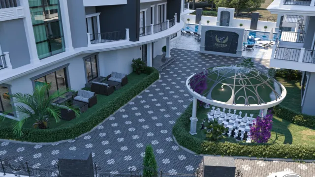 <p>Genesis Tower project is located in the palaces district of Alanya. It is 950 meters away from the world-famous Cleopatra beach. Additionally, with its location in the city, all your needs are within walking distance.</p>

<p>While the project construction continues, our flat sales continue.</p>

<p>The Genesis Tower project consists of 2 blocks of 9-storey buildings.</p>

<p>There are flats with 7 different square meters of area. 1+1, 2+1, 2+1 Duplex and 3+1 Duplex flat types are available.</p>
