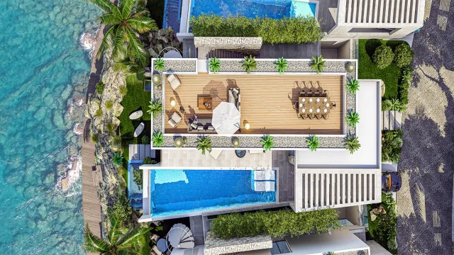 <p>Seafront project with luxurious apartments and villas in Esentepe, North Cyprus</p>

<p>Welcome to our brand-new project, where luxury living meets nature&rsquo;s beauty. This project takes place in Esentepe area, on the northern coast of North Cyprus, placed on the edge of the cliff with an incredible wide angle of 270-degree view of the crystal blue sea. The popular Eagle's Nest Restaurant, which offers delicious menus and has a magnificent terrace famous for spectacular sunsets throughout the year, is a few steps away. There are also numerous other social facilities and restaurants within 1 km of the site, all serving a wide variety of cuisines from around the world. In this area you&rsquo;ll find unspoiled nature and breathtaking direct views of the Mediterranean Sea and green Kyrenia mountains creating the perfect setting for a luxurious and peaceful lifestyle.</p>

<p>The project includes 98 units and features a range of villas and apartments designed to harmoniously blend with the environment, providing residents with access to remarkable amenities and services within the site. There are 1+1 garden flats, 2+1 loft penthouses with a roof terrace, 3+1 garden flats, 3+1 villas with a private pool and roof terrace and spacious 4+1 spa villas with a private pool and roof terrace. The complex has been designed to embrace stunning natural surroundings while providing the highest standards of modern living. Exclusive properties with unstoppable sea and mountain views in Esentepe, Norhern Cyprus.</p>
